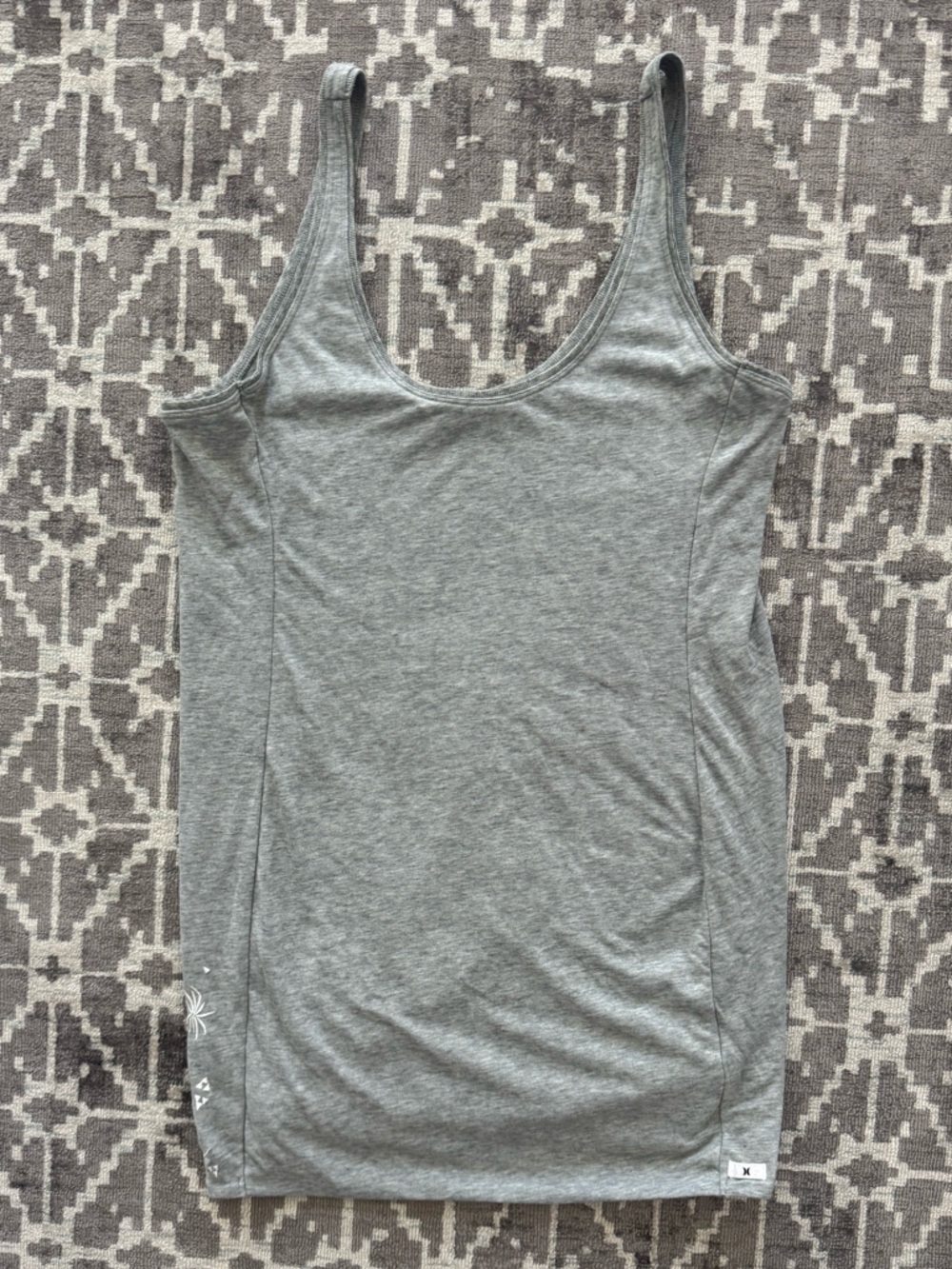 Hurley Heather Gray Scoop Neck Mini Dress